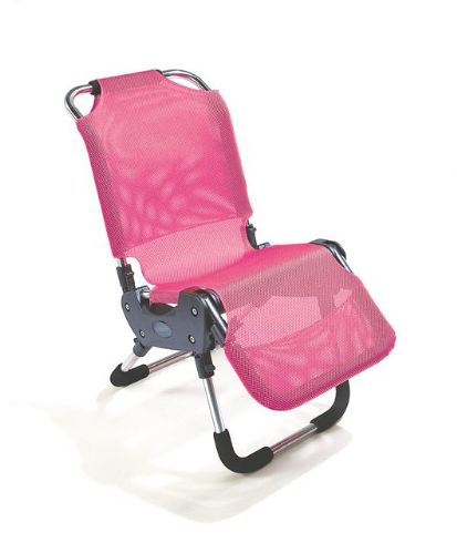 Leckey Advance Bath Chair shown in the pink option