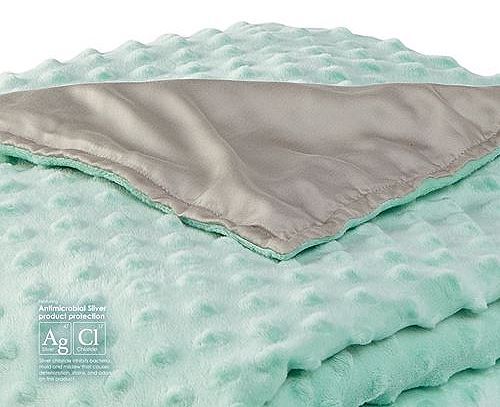 PureCare Zensory Weighted Blanket for Kids (Close up view of duvet cover outside and underside)
