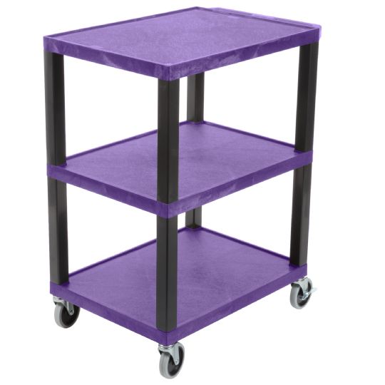 Purple Option of the Tuffy Commercial Busing Cart