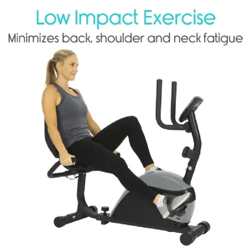 Stationary Recumbent Indoor Exercise Bike by Vive Health