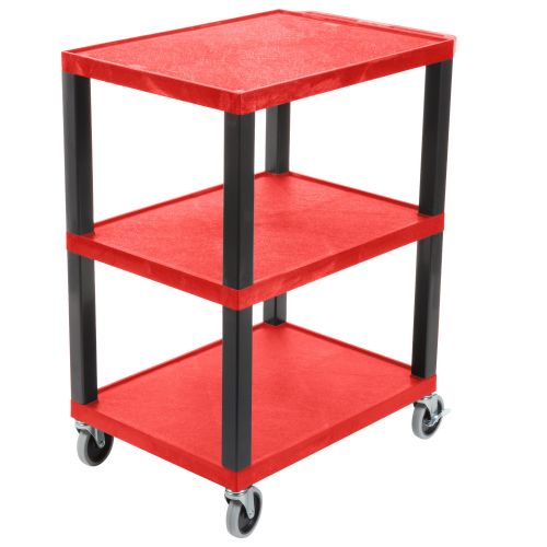 Red Option of the Tuffy Commercial Busing Cart