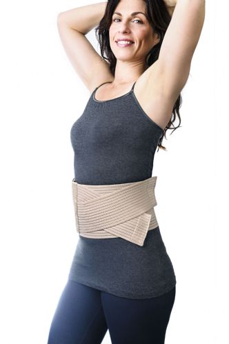 When your body moves, the binder provides a comfort and supportive compression.