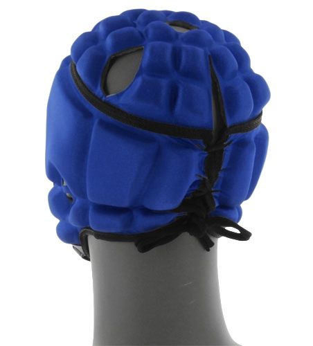Back View of the GameBreaker Soft Protective Helmet in Royal Blue