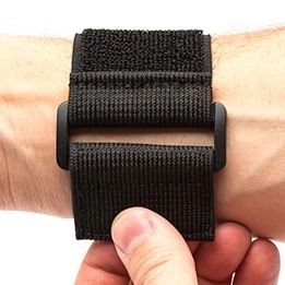 Strap ensures the device securely stays in place