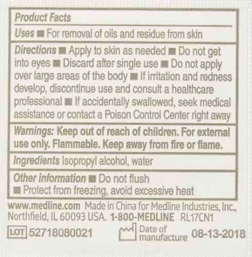 Medline alcohol prep pads deals