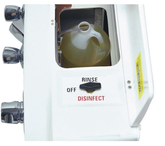 View of the built-in disinfectant feature