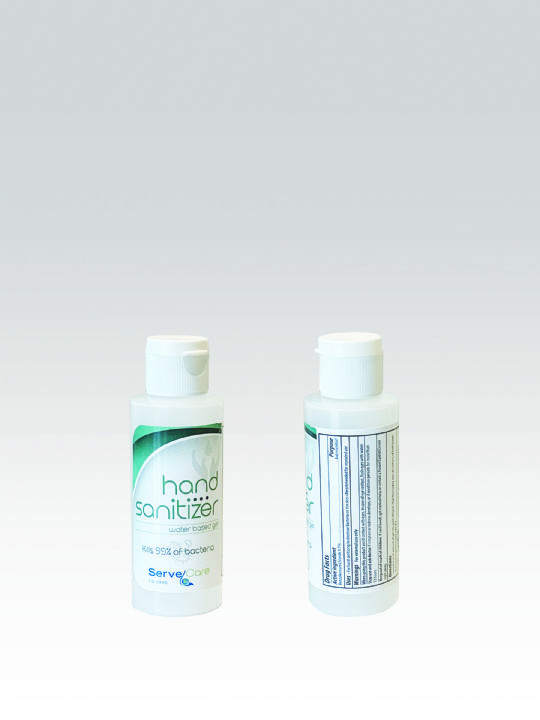 2oz size of hand sanitizer gel