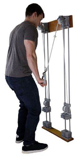 Single Handle Pulley, Dual Tower Weight System (Chest) With 20 lb.Weights (10lbs./tower) 