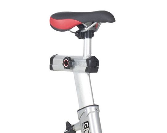 Spirit Fitness CIC800 Indoor Cycle Trainer view of the seat and height adjustment