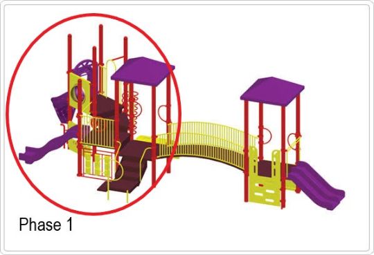 Alex Wheelchair Accessible Playground Fort Activity Station - Phase 1