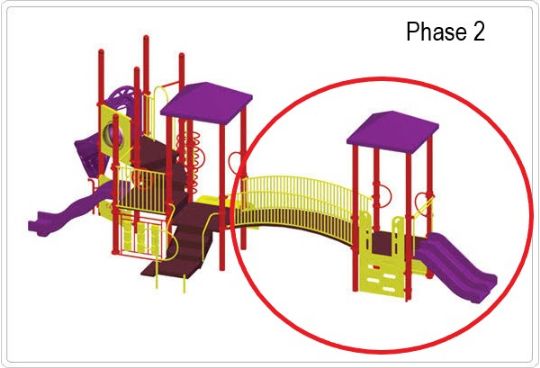 Alex Wheelchair Accessible Playground Fort Activity Station - Phase 2