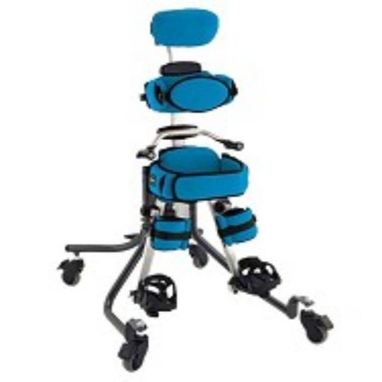 Squiggles 3-in-1 Stander shown in the blue vinyl option