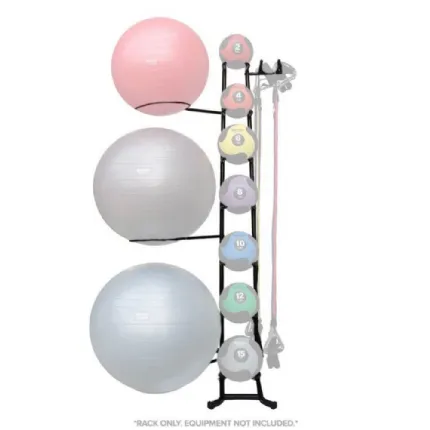 Fitness Club Ball and Band Rack - FREE Shipping