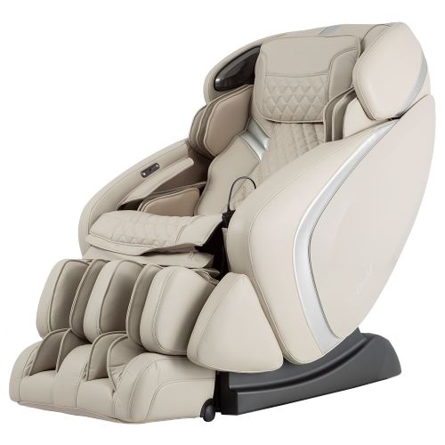 The Admiral Massage Chair shown above is in the color Taupe with Silver accents