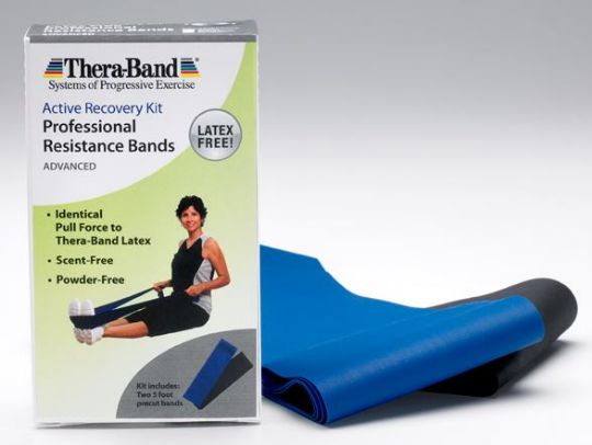 The Thera-Band Exercise Resistance Bands have no scent and no powder