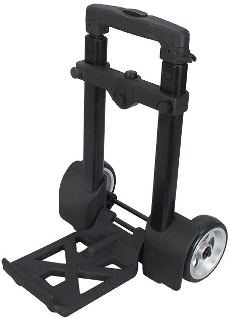 Folding cart with telescoping handle for easy transport