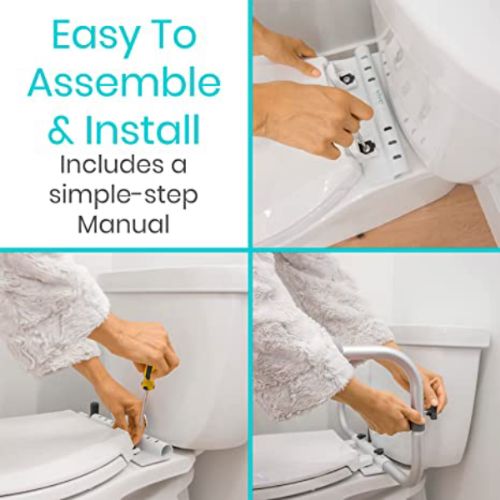 The Toilet Safety Rail is easy to install