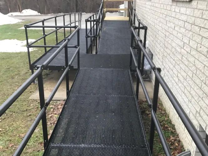 Triumph Steel Open Mesh Modular Wheelchair Ramp