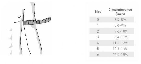 Choose size based on measuring the arm. 