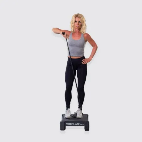 Vibration Plate Mini Whole Body Vibration Platform with Balance Bar for Home Fitness, Therapy, and Stability Support by VibePlate Vibration Plate Mini Whole Body Vibration Platform with Balance Bar for Home Fitness, Therapy, and Stability Support by VibePlate
