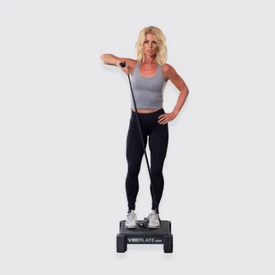 Vibration Plate Mini Whole Body Vibration Platform with Balance Bar for Home Fitness, Therapy, and Stability Support by VibePlate Vibration Plate Mini Whole Body Vibration Platform with Balance Bar for Home Fitness, Therapy, and Stability Support by VibePlate