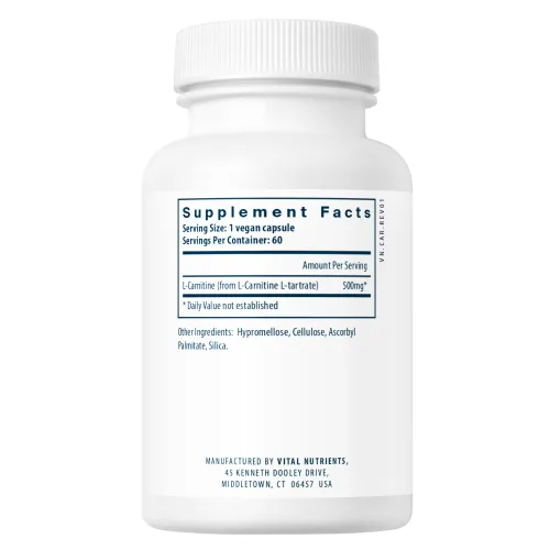 L-Carnitine Vitamin Supplement for Energy and Metabolism Boost L-Carnitine Vitamin Supplement for Energy and Metabolism Boost