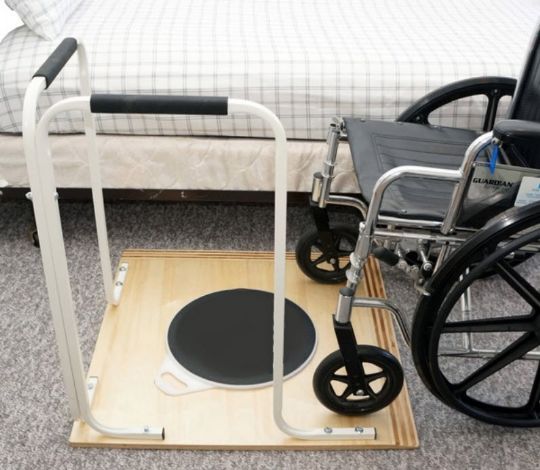 Pivot Wheelchair Transfer Platform shown with Pivot Center