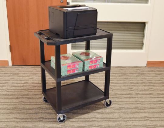 Great for creating mobile office carts for convenient use.