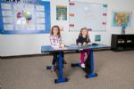 Two-Person Pedal Desk - Super Small for K-2nd Grade