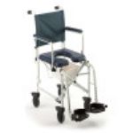 Mariner Rehab Shower Commode Chair- 5 in Casters with 18 in Seat