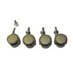 Set of 4 Swivel Casters 3-in  <br> (without brakes)