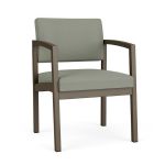 Lenox Steel Guest Chair with BRONZE Frame Finish and EUCALYPTUS Upholstery