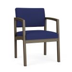 Lenox Steel Guest Chair with BRONZE Frame Finish and COBALT Upholstery