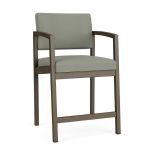 Lenox Steel Hip Chair with BRONZE Frame Finish and EUCALYPTUS Upholstery