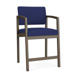 Lenox Steel Hip Chair with BRONZE Frame Finish and COBALT Upholstery