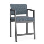 Lenox Steel Hip Chair with CHARCOAL Frame Finish and SERENE Upholstery