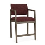 Lenox Steel Hip Chair with BRONZE Frame Finish and NEBBIOLO Upholstery