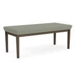 Lenox Steel Bench with BRONZE Frame Finish and EUCALYPTUS Upholstery