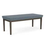 Lenox Steel Bench with BRONZE Frame Finish and SERENE  Upholstery