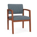 Lenox Wood Guest Chair with CHERRY Frame Finish and SERENE Upholstery