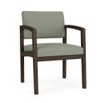 Lenox Wood Guest Chair with MOCHA Frame Finish and EUCALYPTUS Upholstery