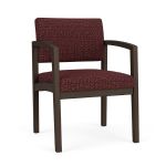 Lenox Wood Guest Chair with MOCHA Frame Finish and NEBBIOLO Upholstery