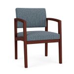 Lenox Wood Guest Chair with MAHOGANY Frame Finish and SERENE Upholstery