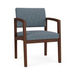 Lenox Wood Guest Chair with WALNUT Frame Finish and SERENE Upholstery