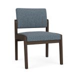 Lenox Wood Waiting Room Guest Chair with MOCHA Frame Finish and SERENE Upholstery