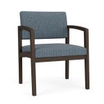 Lenox Wood Oversize Waiting Room Chair with MOCHA Frame Finish and SERENE Upholstery