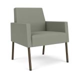Mystic Lounge Waiting Room Guest Chair with BRONZE Frame Finish and EUCALYPTUS Upholstery