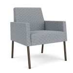 Mystic Lounge Waiting Room Guest Chair with BRONZE Frame Finish and FOG Upholstery