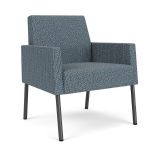 Mystic Lounge Waiting Room Guest Chair with CHARCOAL Frame Finish and SERENE Upholstery