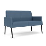 Mystic Lounge Loveseat with BLACK Frame Finish and TITAN (Vinyl) Upholstery